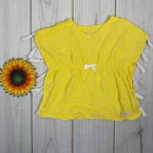 Ruffle Butts Yellow Tassels Bow Beach Cover Up Tunic Top Kids 2T 3T